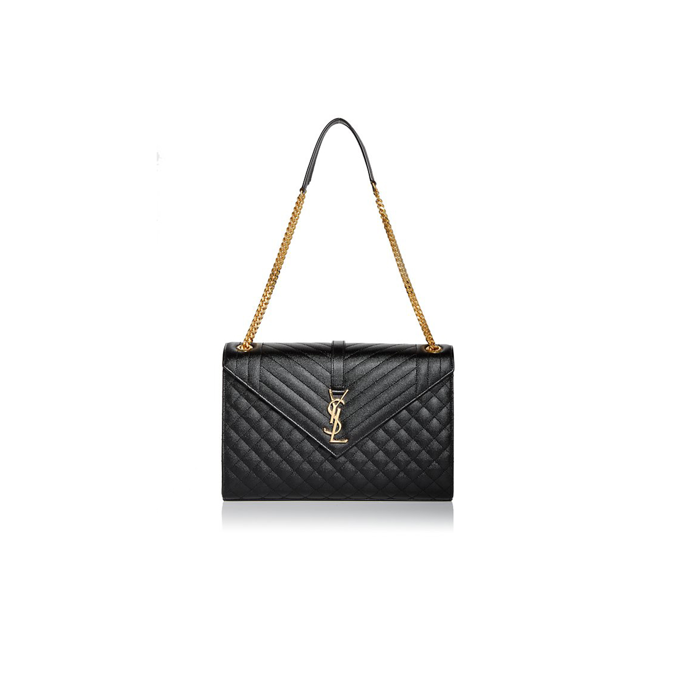 YSL ENVELOPE LARGE QUILTED LEATHER CROSSBODY 4166039 (31*22*7.5cm)